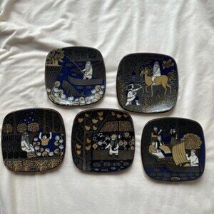 1976 1981 1982 1983 1985 Arabia Finland Kalevala Annual Raija Uosikkinen Plate